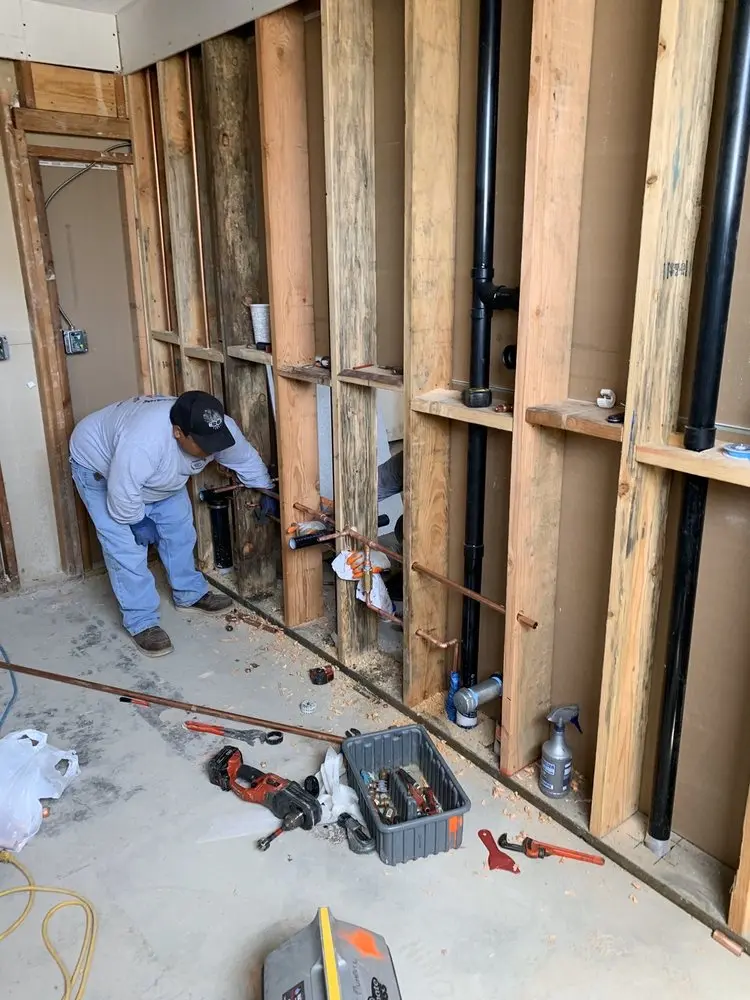 Commercial rough-in plumbing for Water Heater Replacement in Tysons West